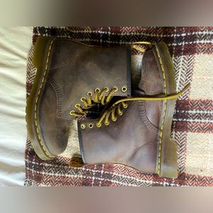 Dr. Martens 1460 crazy horse leather lace up boots